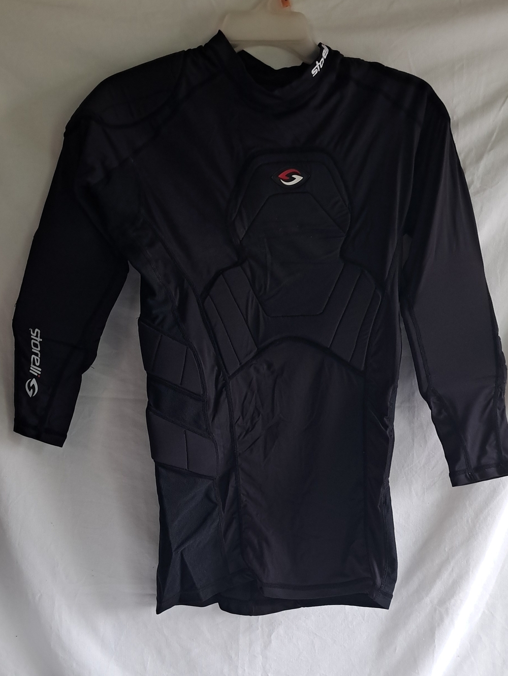 Black Padded Protective Compression Shirt - Athletic Body Armor